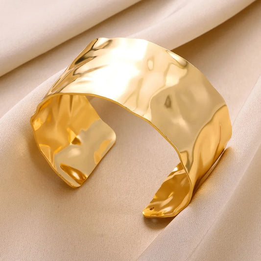 Exquisite Classic Bump Pattern Openning Bangles Bracelet