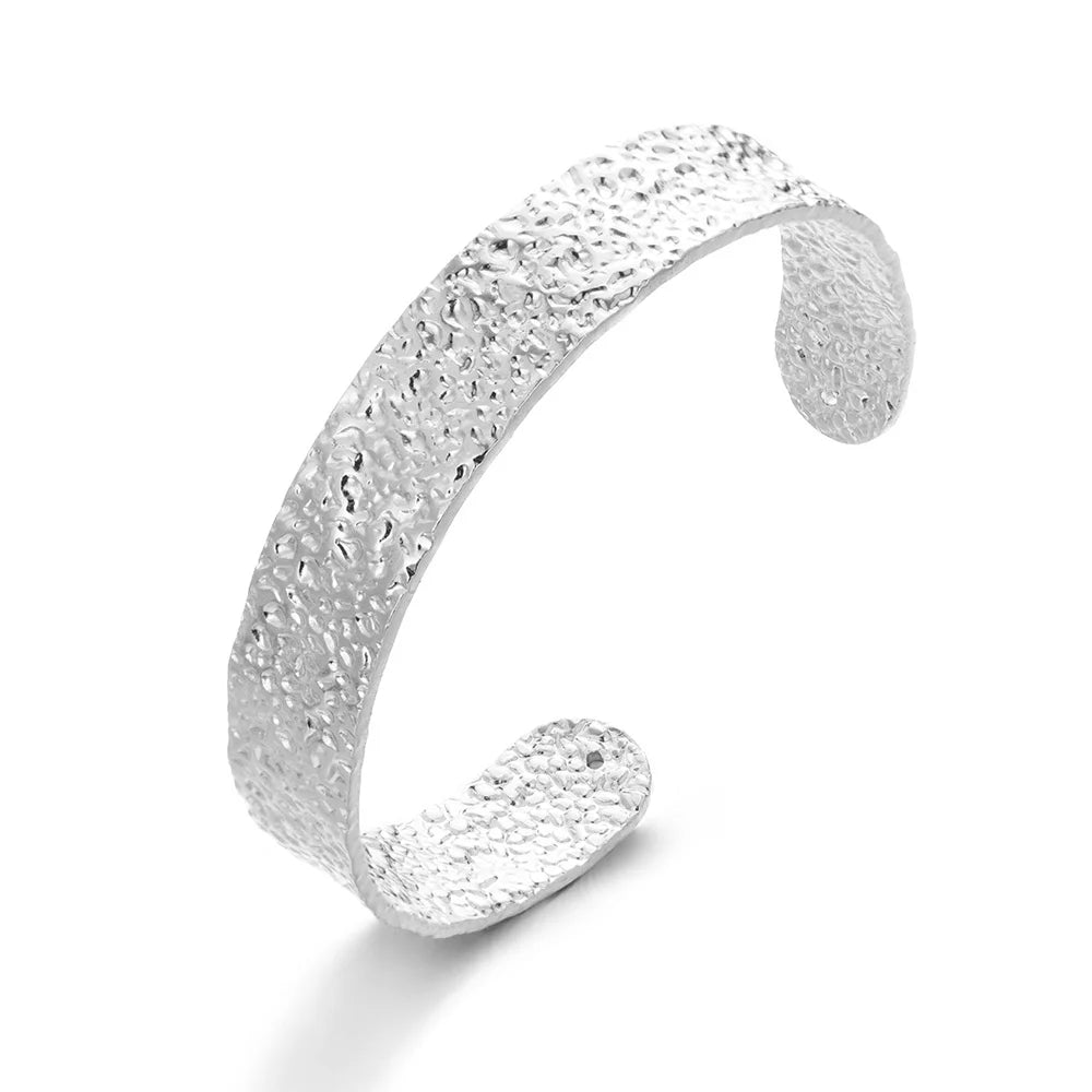 Exquisite Classic Bump Pattern Openning Bangles Bracelet