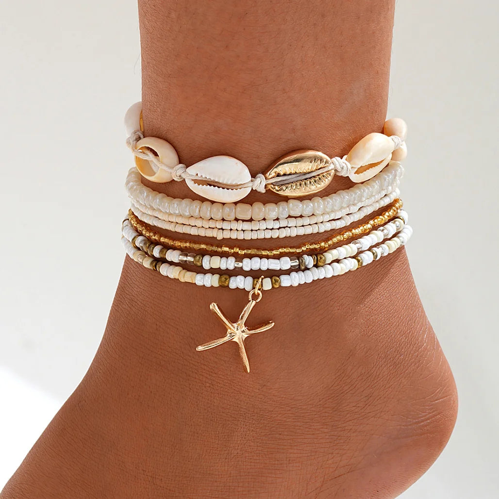 Butterfly Heart Star Anklets Collection